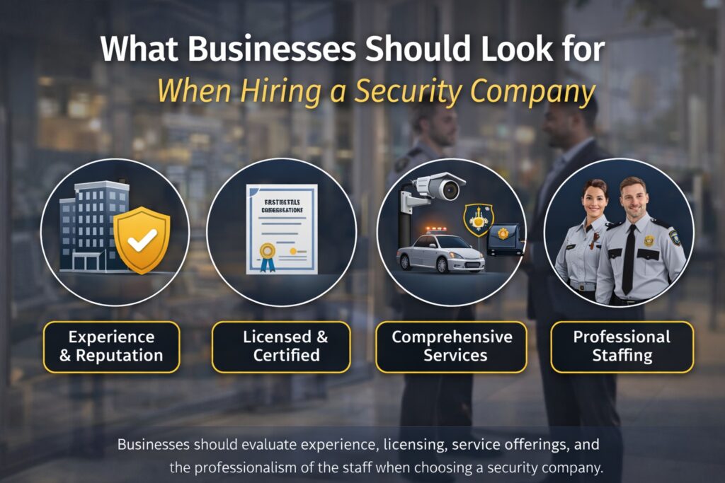 What to consider when hiring security company