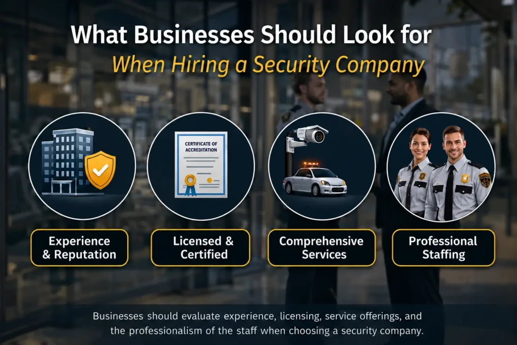 What to consider when hiring security company